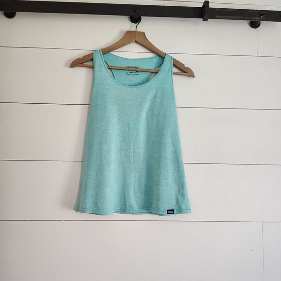 Patagonia Tank Turquoise Blue Capilene Baselayer Racerback Outdoor Size Small - Picture 1 of 7
